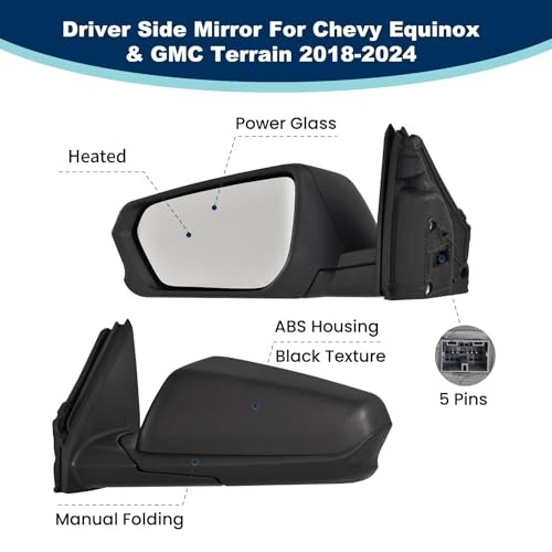 Side mirror assembly replacement, left side mirror assembly replacement, right