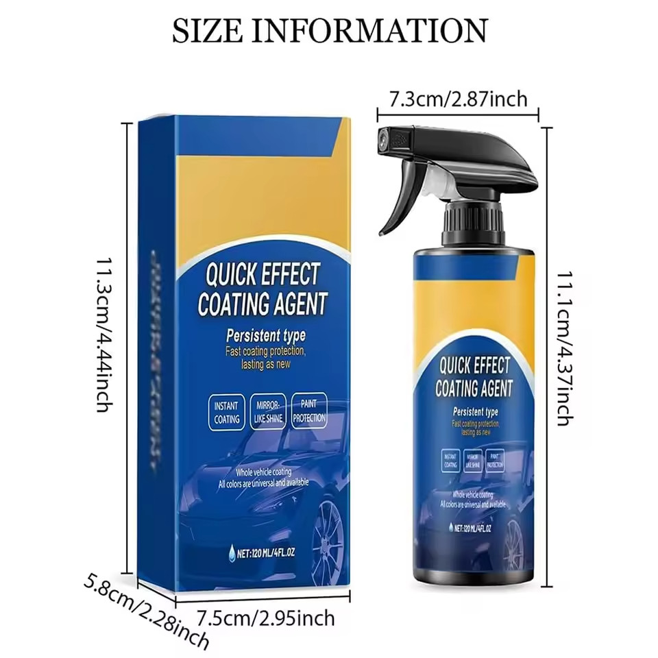 2pack Quick Effect Coating Agent,Advanced Ceramic Spray Coating,Multi-Functional