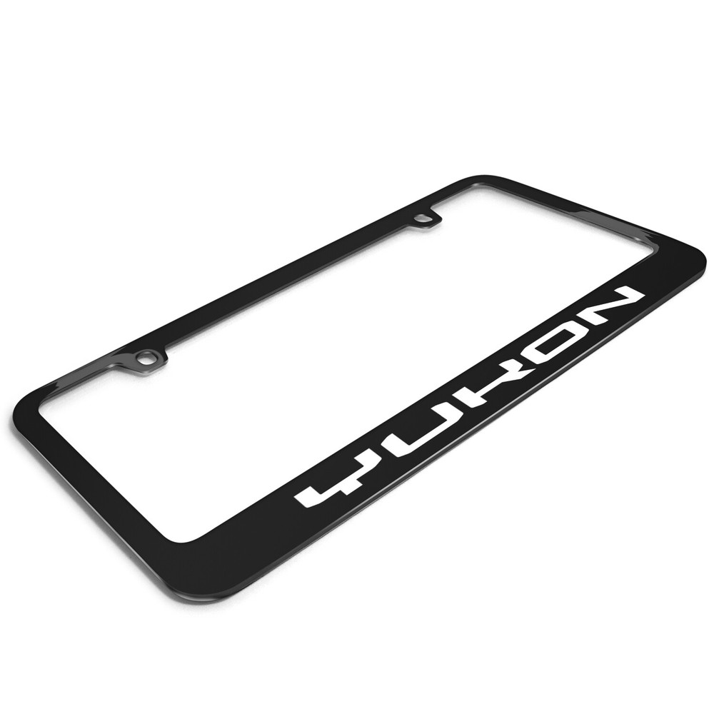 GMC Yukon Black Metal License Plate Frame
