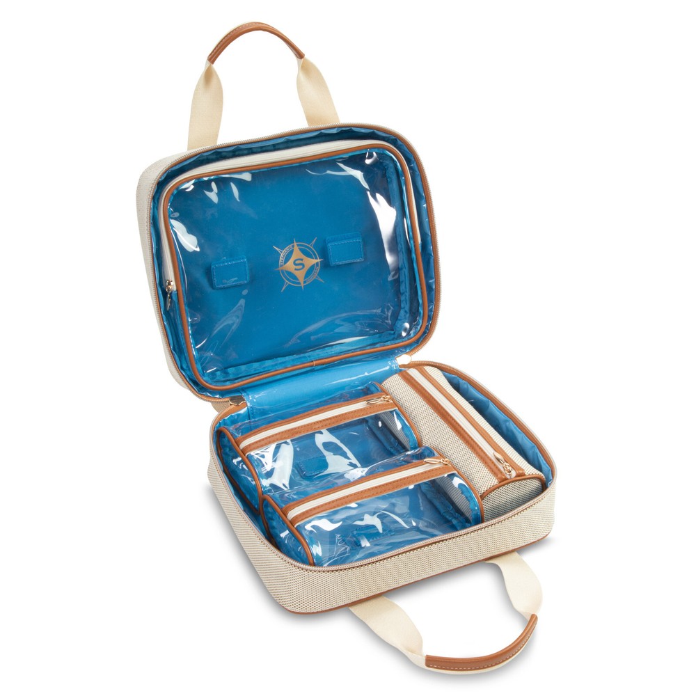 Stephanie Johnson Topea Martha Ivory Large Cosmetic Case