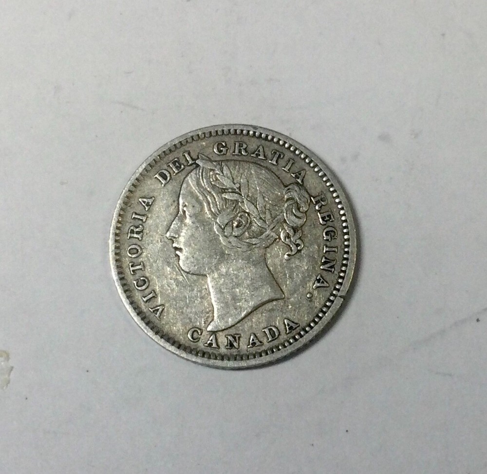 Canada 1900 10 Cent Victoria Decent Sharp Mid Grade Coin Nice Appearance Type