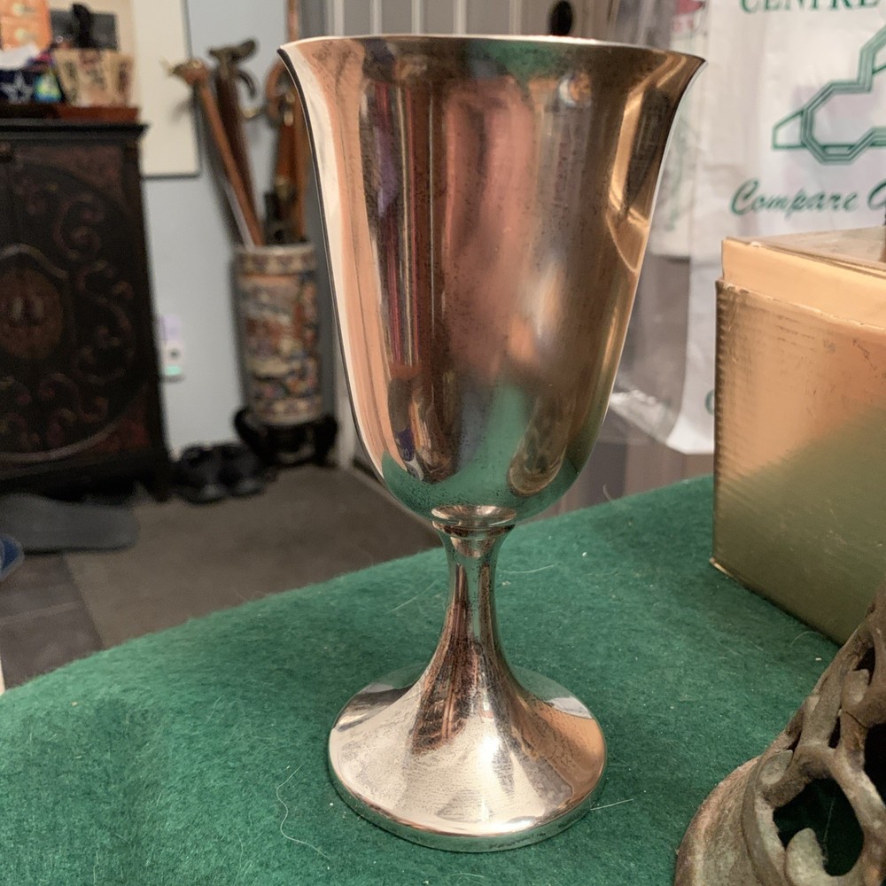 Vintage Sterling Silver Goblet 6.5”