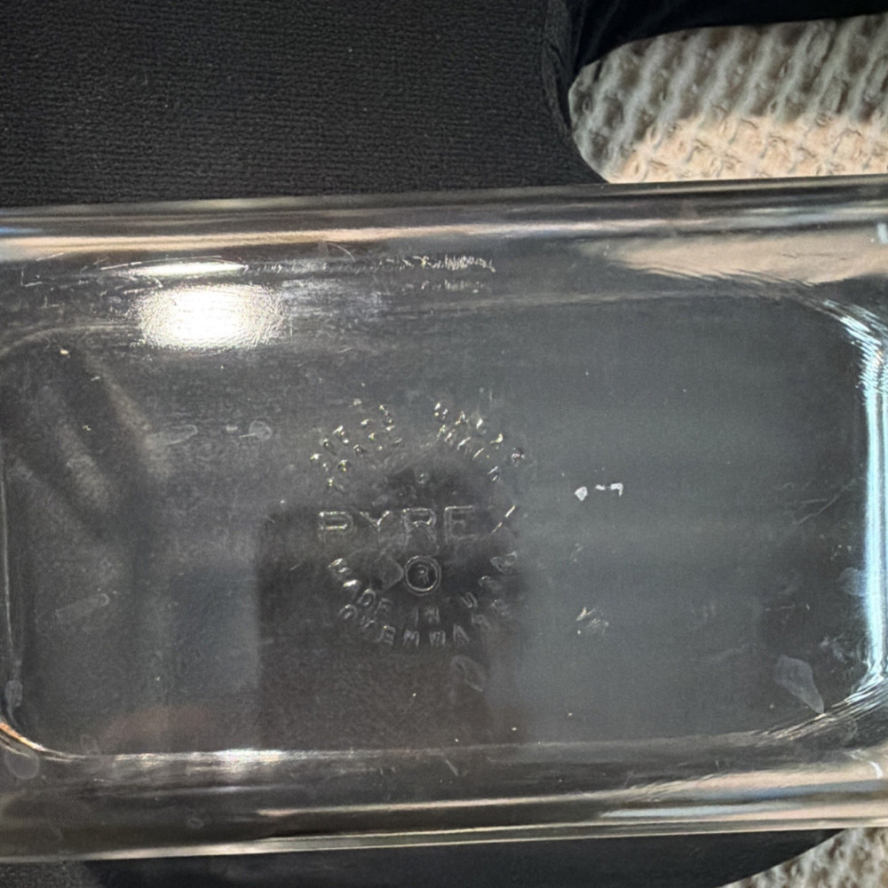 PYREX Clear Glass Rectangle Loaf Pan Oven Safe