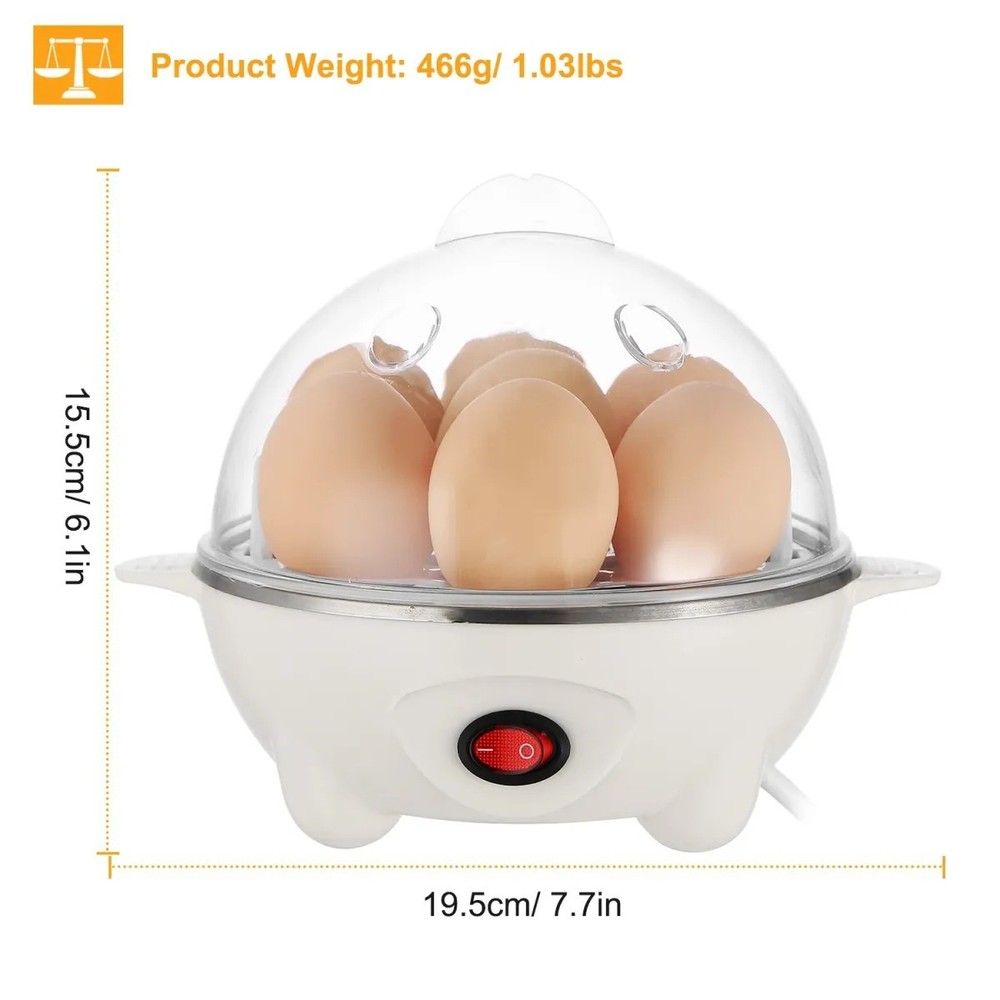 1pc 7-Egg Capacity Electric Egg Cooker