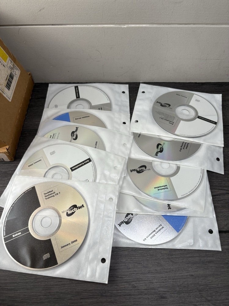 5 Sets Microsoft TechNet CDs 99-2000