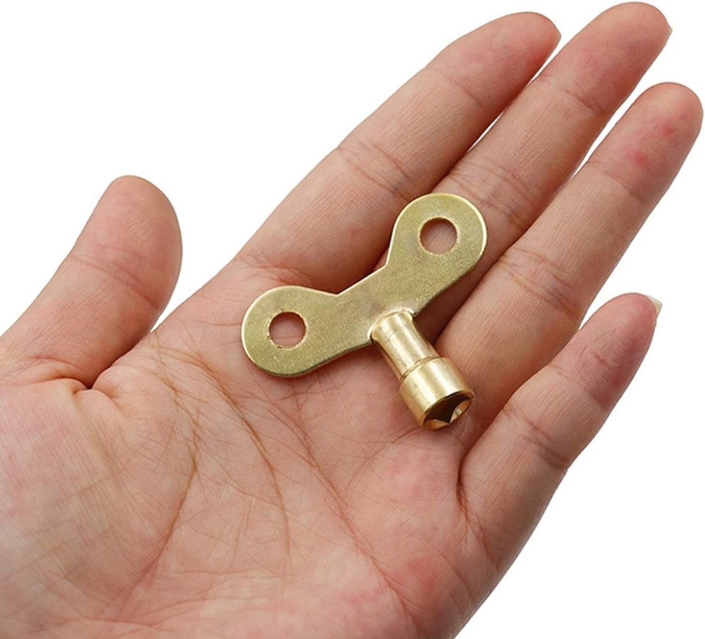 4Pcs Yellow Radiator Plumbing Bleed Bleeding Key Solid Brass