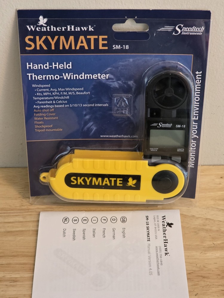Skymate by Speedtech SM-18 Weather & Temperature Meter. See Notes