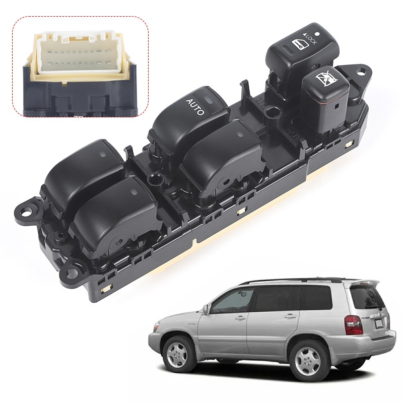 Driver Master Left Electric Power Window Switch For Toyota Highlander 2001-2007