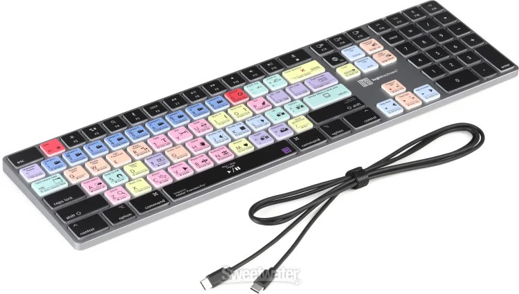 LogicKeyboard TITAN Wireless Backlit Keyboard for Adobe Premiere Pro - Mac