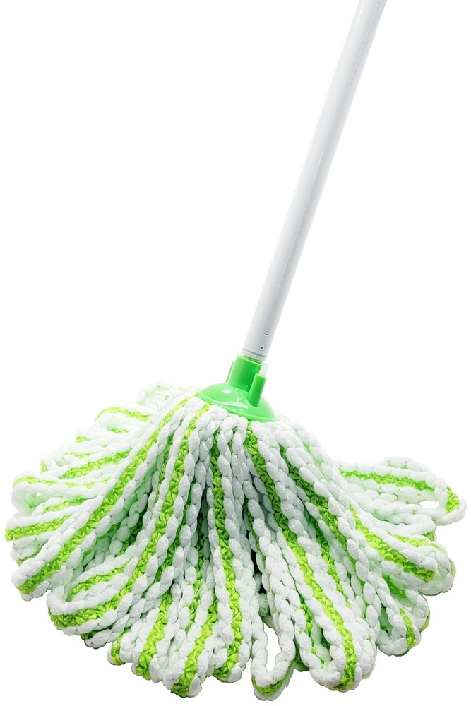 Microfiber String Mop Set - Washable Mop Head With Telescoping Pole