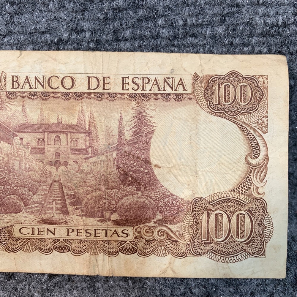 SPAIN 100 PESETAS Banknote 1970