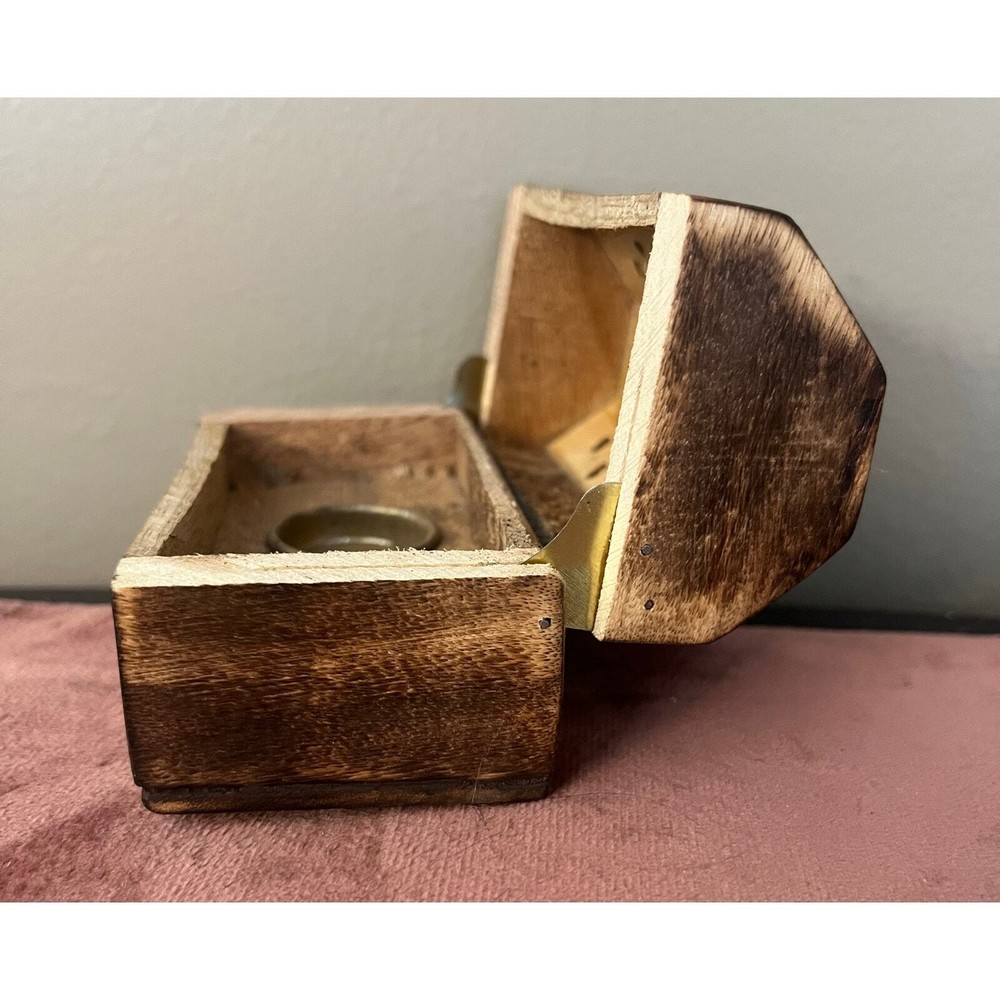Incense Cone Box 3.75” x 2” x 2.5” tall