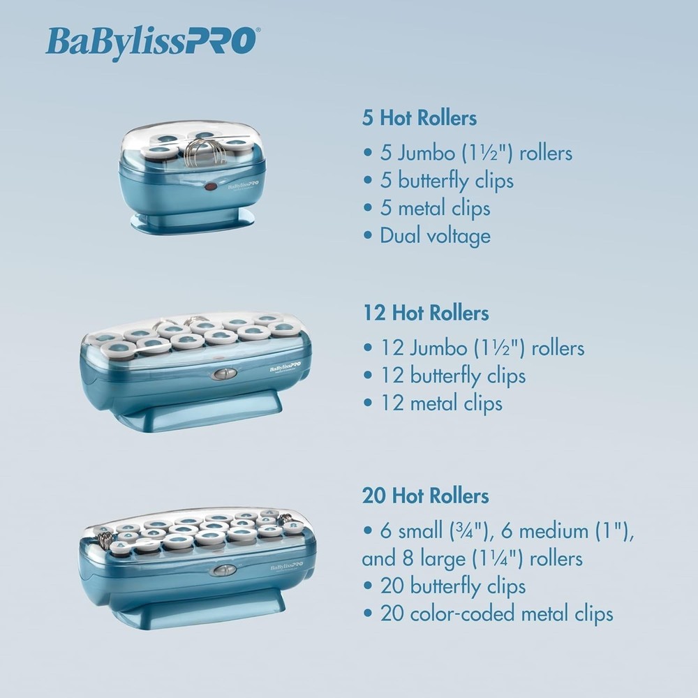 Fast-Heating Hot Rollers for All Hair Types