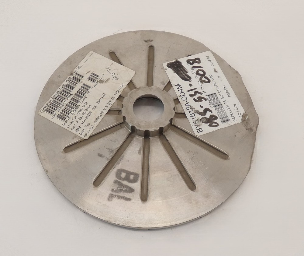 Flowserve BY51612A-CD4M Repeller 9.5" 1-1/4" Bore