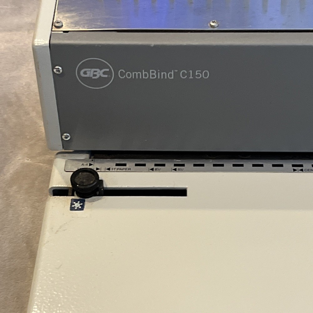 GBC CombBind C150 Heavy Duty Comb Binding Machine – Awesome Condition! Fast Ship