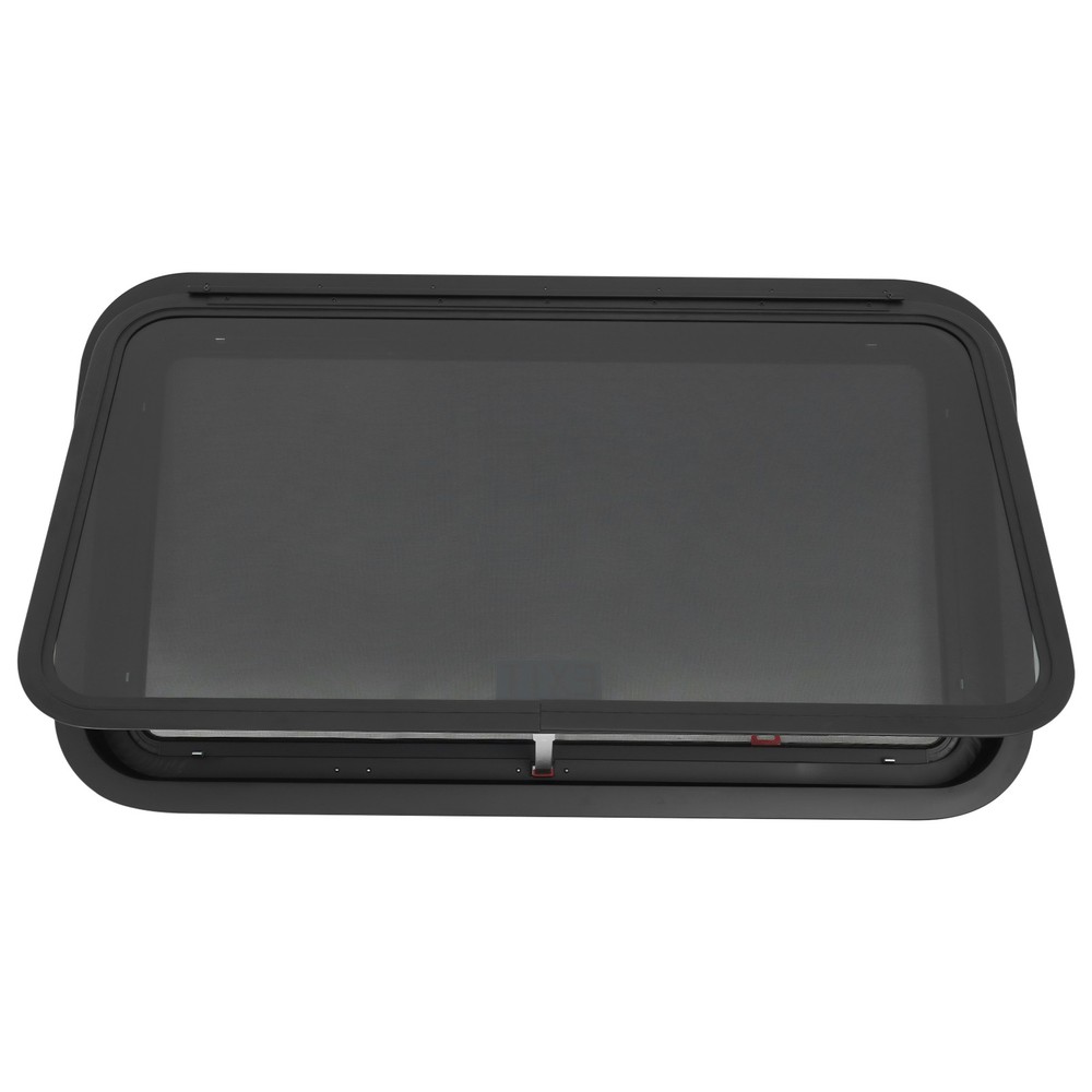 36" x 20" RV Exit Window with Screen & Trim Ring for Trailers or Campers