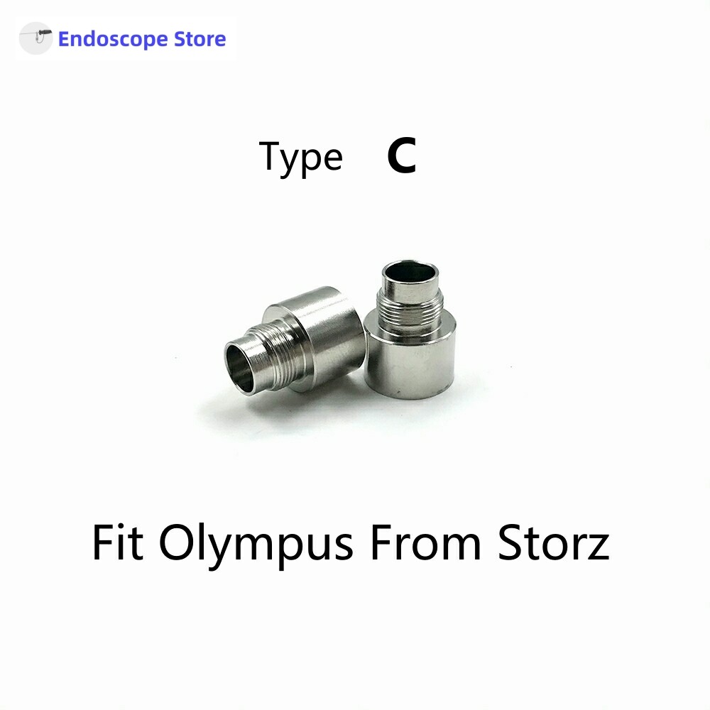 Endoscope Light Source Optical Fiber Cable Interface Adapter Convert Connector