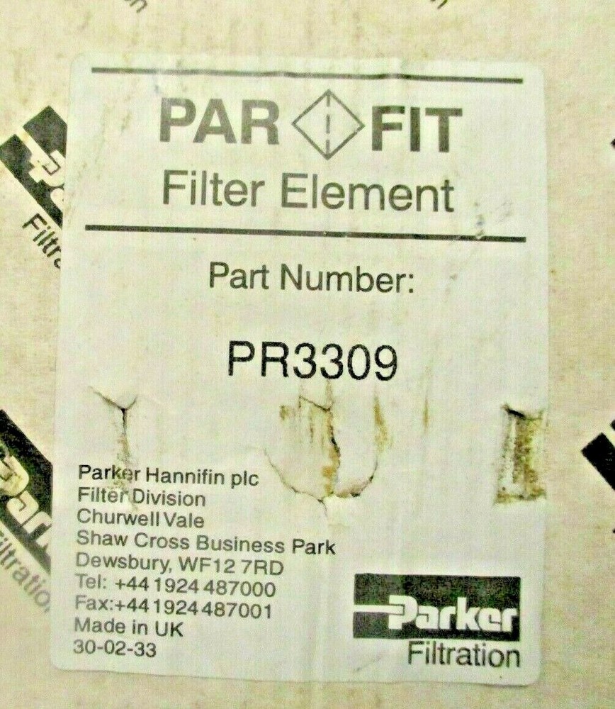 PARKER PR3309 Hydraulic Oil Filter