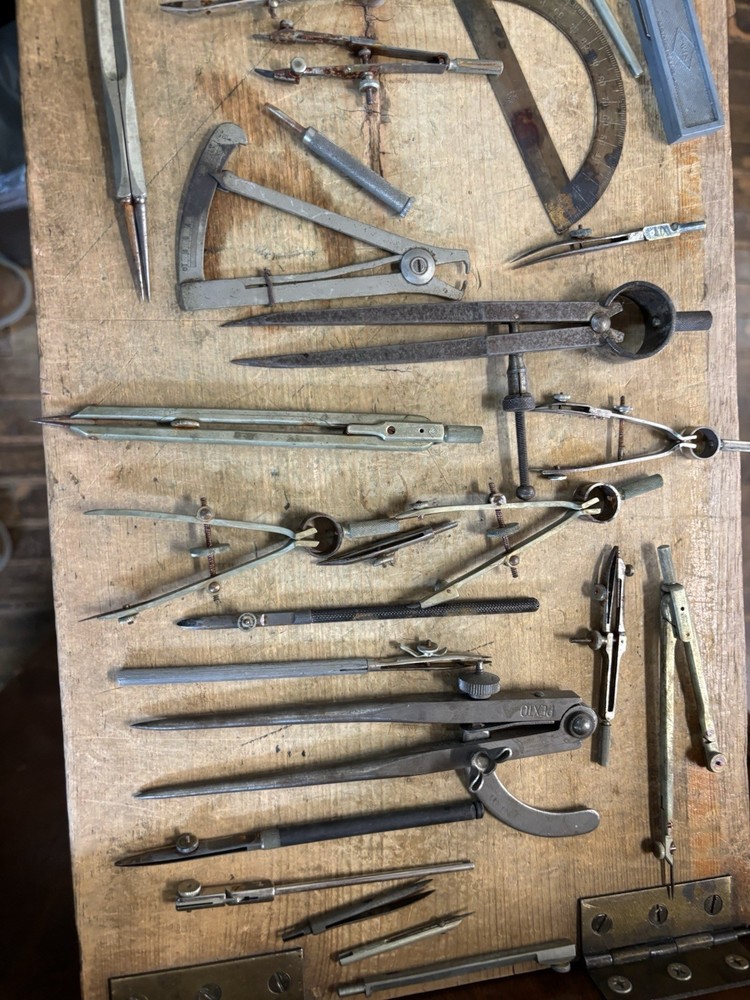Vintage Machinist & Drafting Tools large lot.