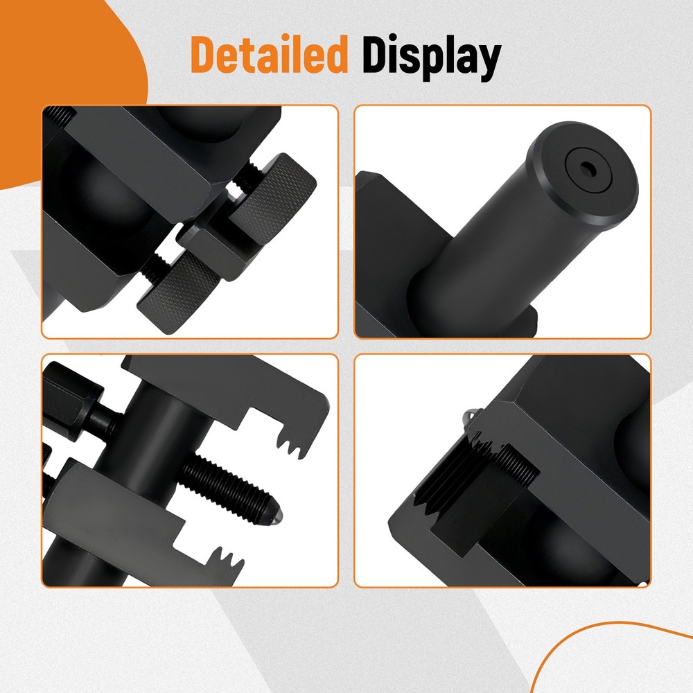 Professional Puller For Ribbed Drive Pulley Crankshaft Remover Tool Adjustable