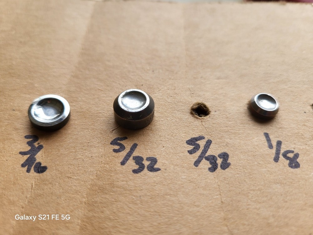 3 PC Rivet squeezer Set button head