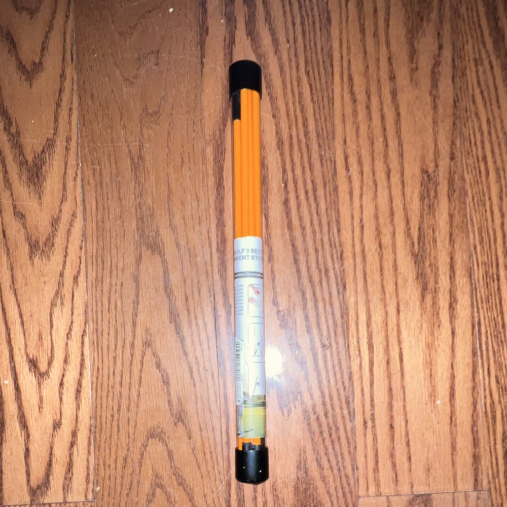 Orange Black Plastic Golf Alignment Stick Trainer Aid