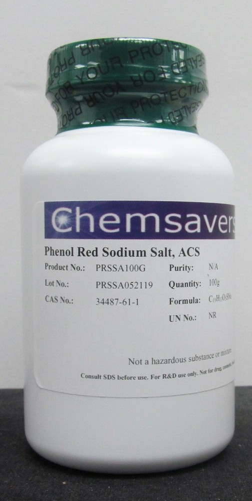 Phenol Red Sodium Salt, ACS, 100g