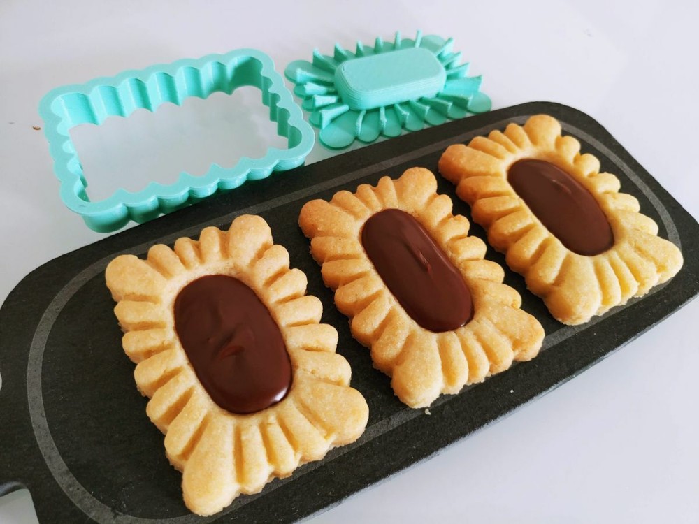 Cookie Mignon Rectangular Cookie Molds Cookie Cutters Size...