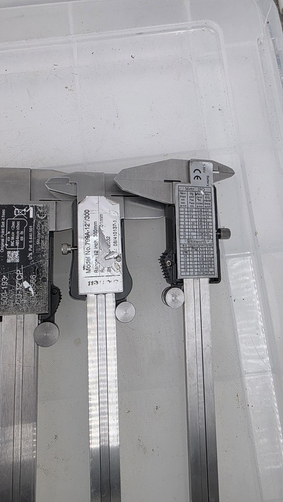 set Mitutoyo Absolute Digimatic Caliper aos