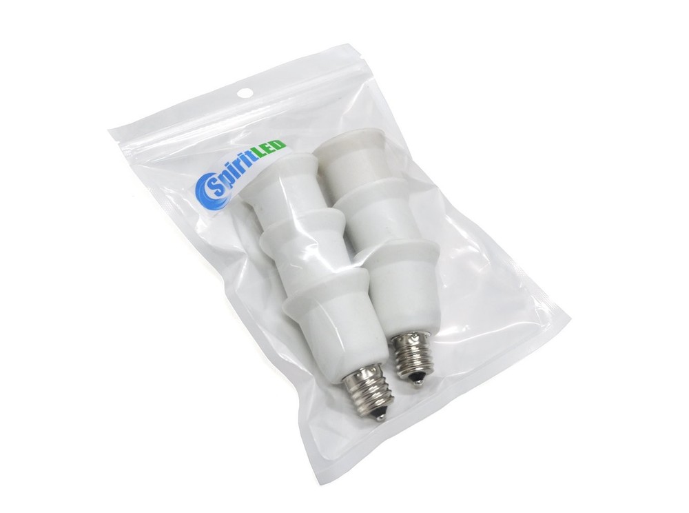 (6-PACK) SpiritLED E17 to E26 / E27 Socket Adapter,Intermediate base E17 to