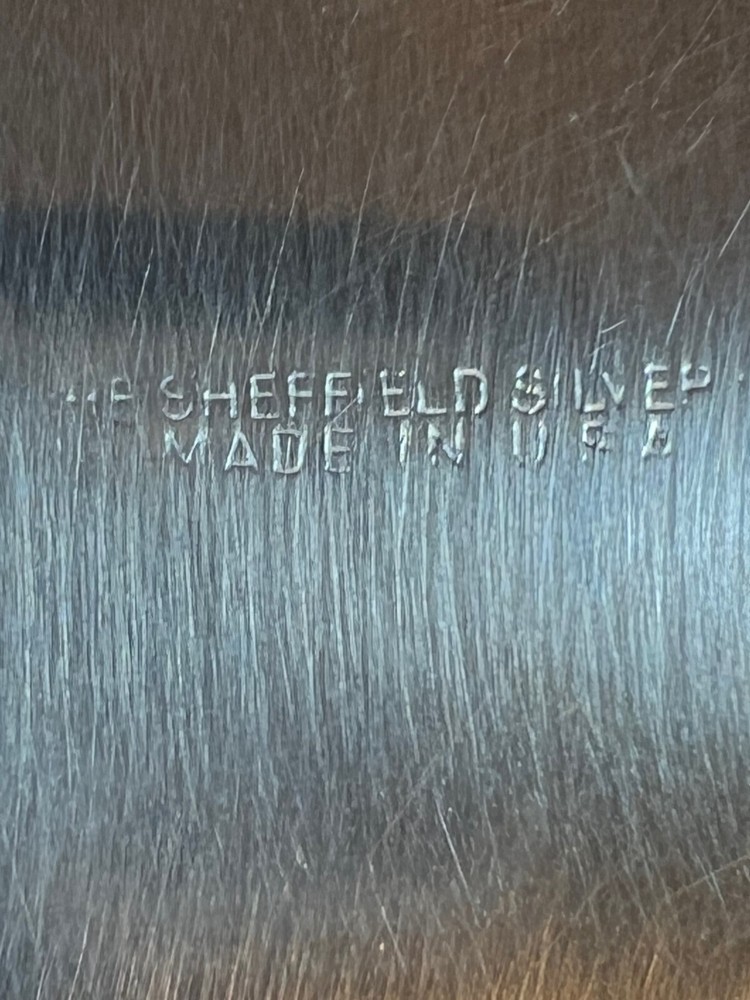 Vintage 2 Quart Covered Caserole/Server, Sheffield Silver Plate, Pyrex Bowl