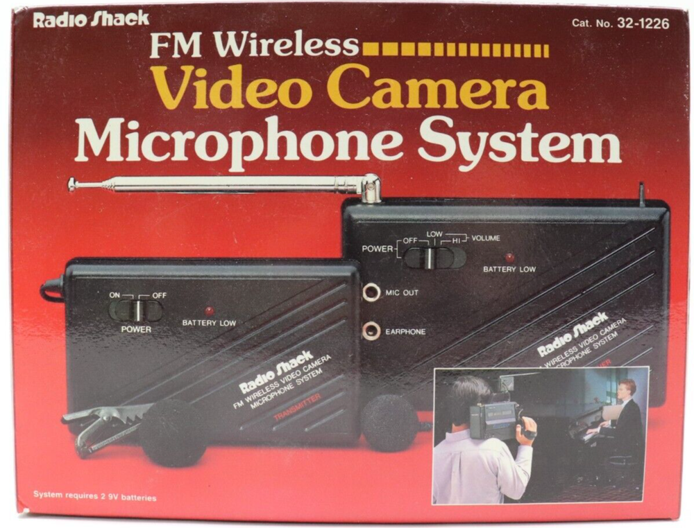 Radio Shack FM Wireless Video Camera Microphone System # 32-1226