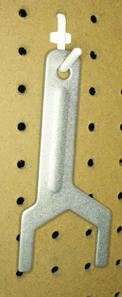 Plastic White L-Style Pegboard Hook Kit, 25-Pack