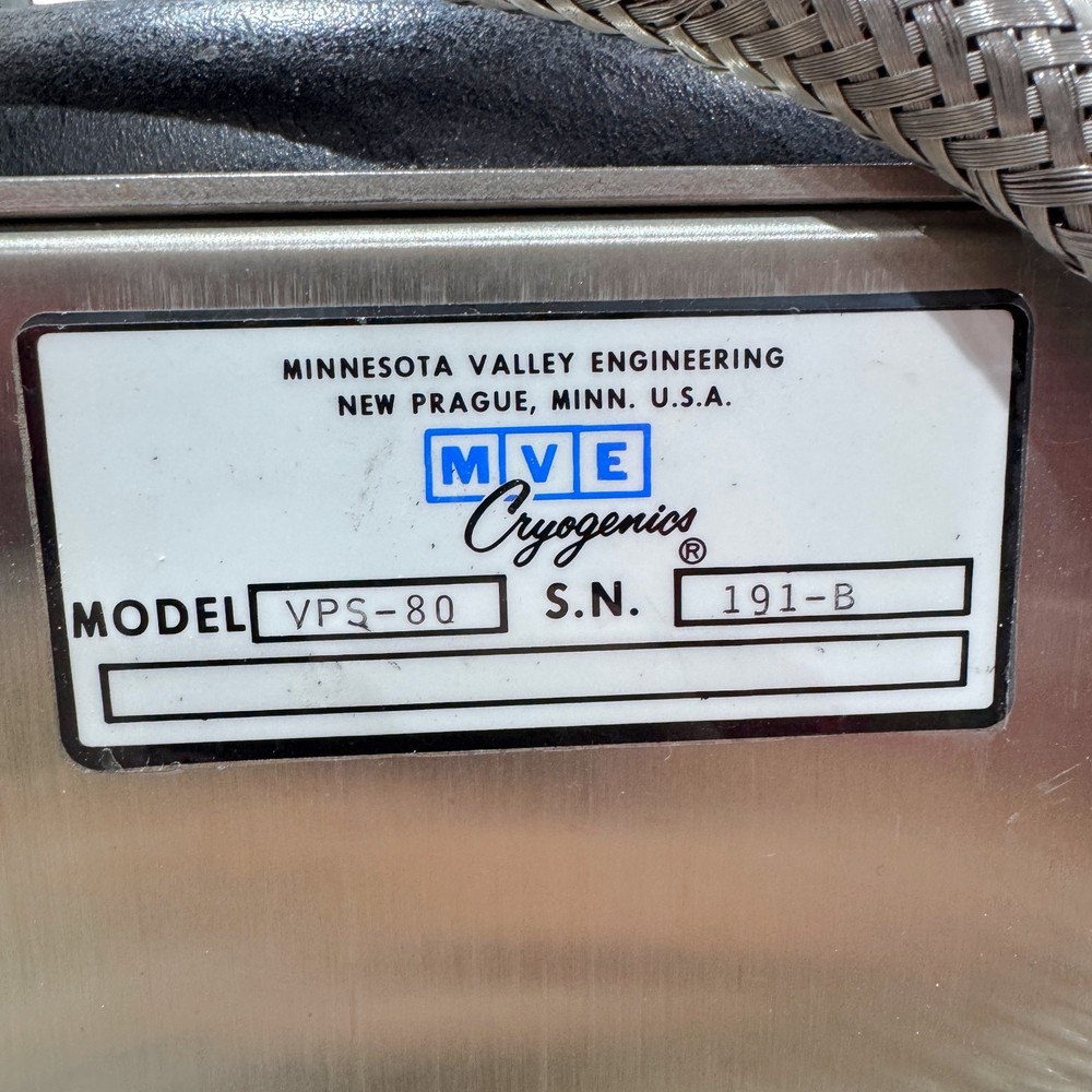 MVE Cryogenics VPS-80 Biological Storage System Liquid Nitrogen Freezer ASCO
