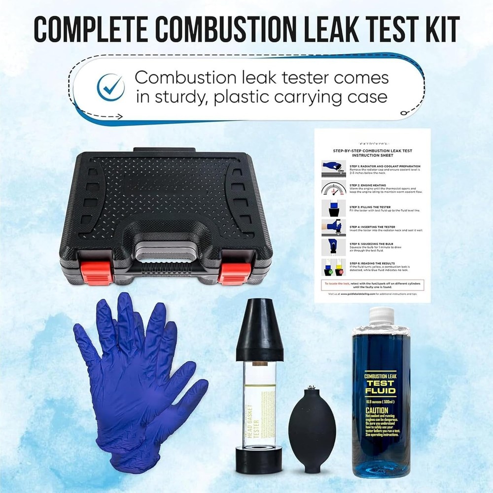 Combustion Leak Detection Kit - 100+ Tests (Includes 18oz Detection Fluid)