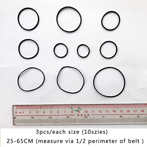 Mixed Square Cassette Tape Machine Recorder Rubber Belt