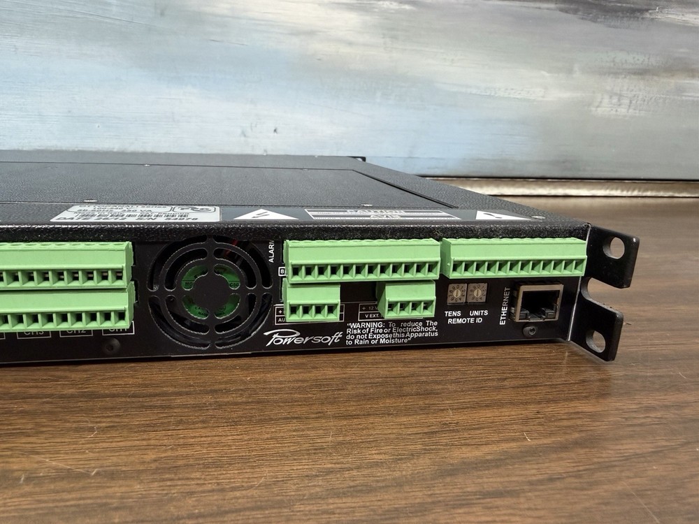 Powersoft Quattrocanali 1204 DSP+ETH Power Amplifier Working Great