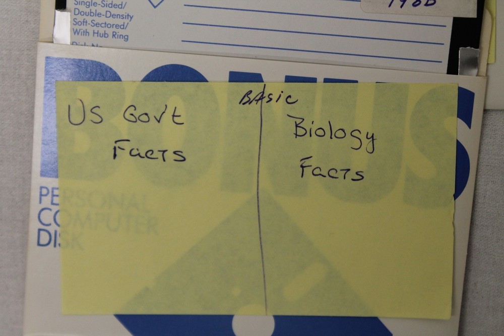 13 Pcs 5.25 Inch Floppy Disk Educational Different Software Math Science Shapes