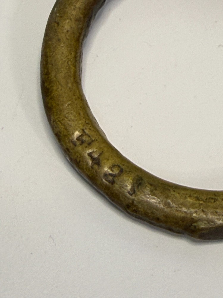 Vintage Medallion ring Brass Drawer Pull KB & Co