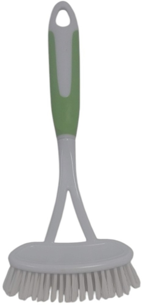 Lime All Pure Large Flat Head Dish Brush