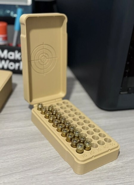 50 Count Handgun Ammo Case Ammunition Box 9mm