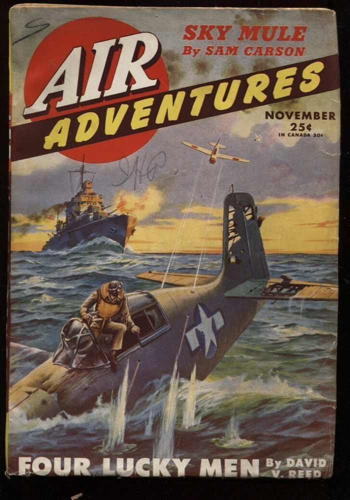 Air Adventures 1945 November.   Pulp