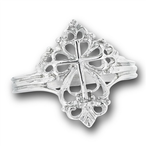 STAINLESS STEEL CROSS RING
