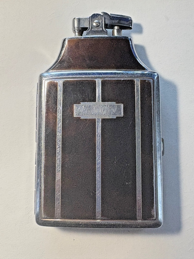 Vintage Ronson Mastercase Lighter-Art Deco Design