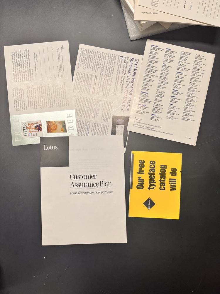 Lotus 123 Spreadsheet Software DOS Version 2.4 Vintage 1991 Opened