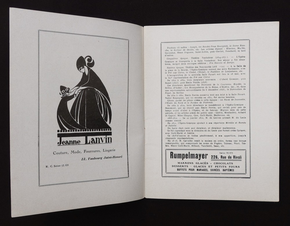 Program 1923 Opera Theatre Comic Illustrator BUSCHER Barber Seville