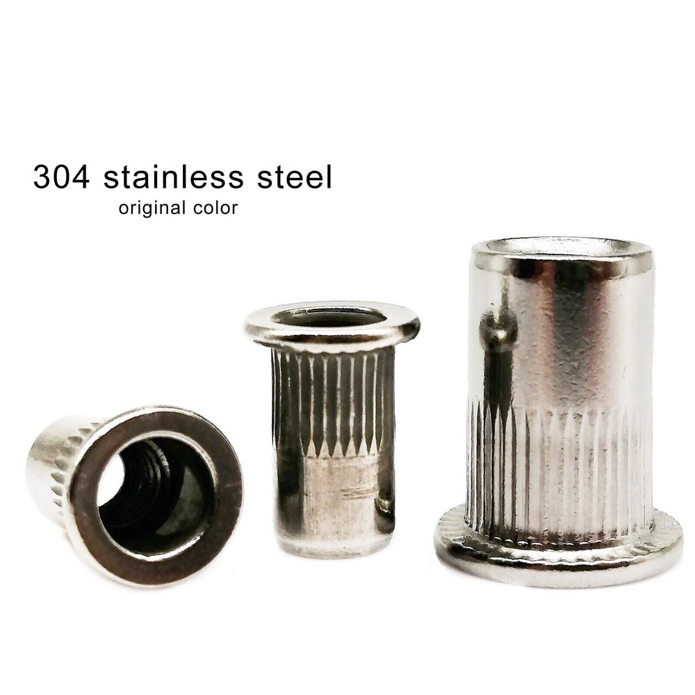 M3 M4 M5 M6 M8 M10M12 Flat Head Threaded Binding Rivet Nut Insert Rivnut Nutsert