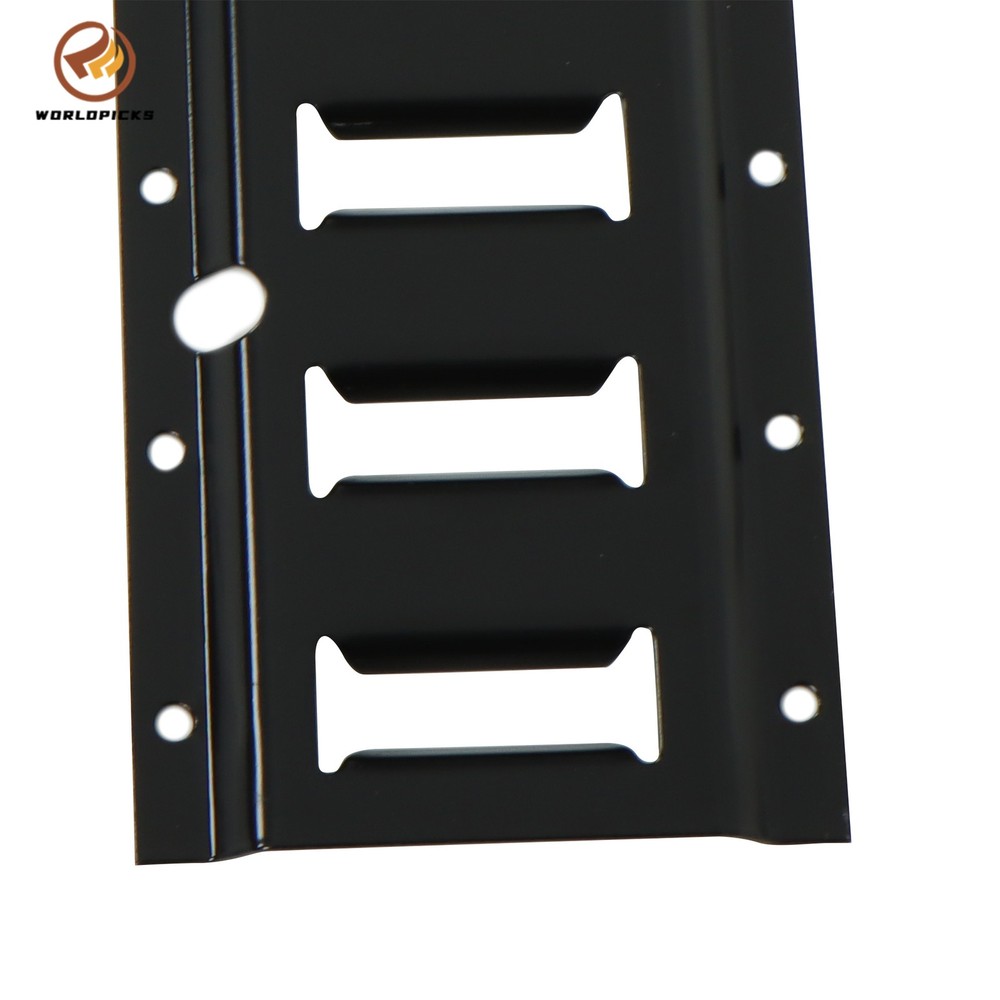Black 35 Pack Multi-Size E Track Rail Kit, 5ft 8ft Rails With Straps Hardware
