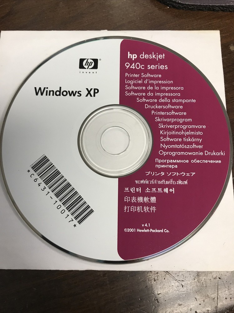 HP Deskjet 940c Series Software Driver for Windows XP
