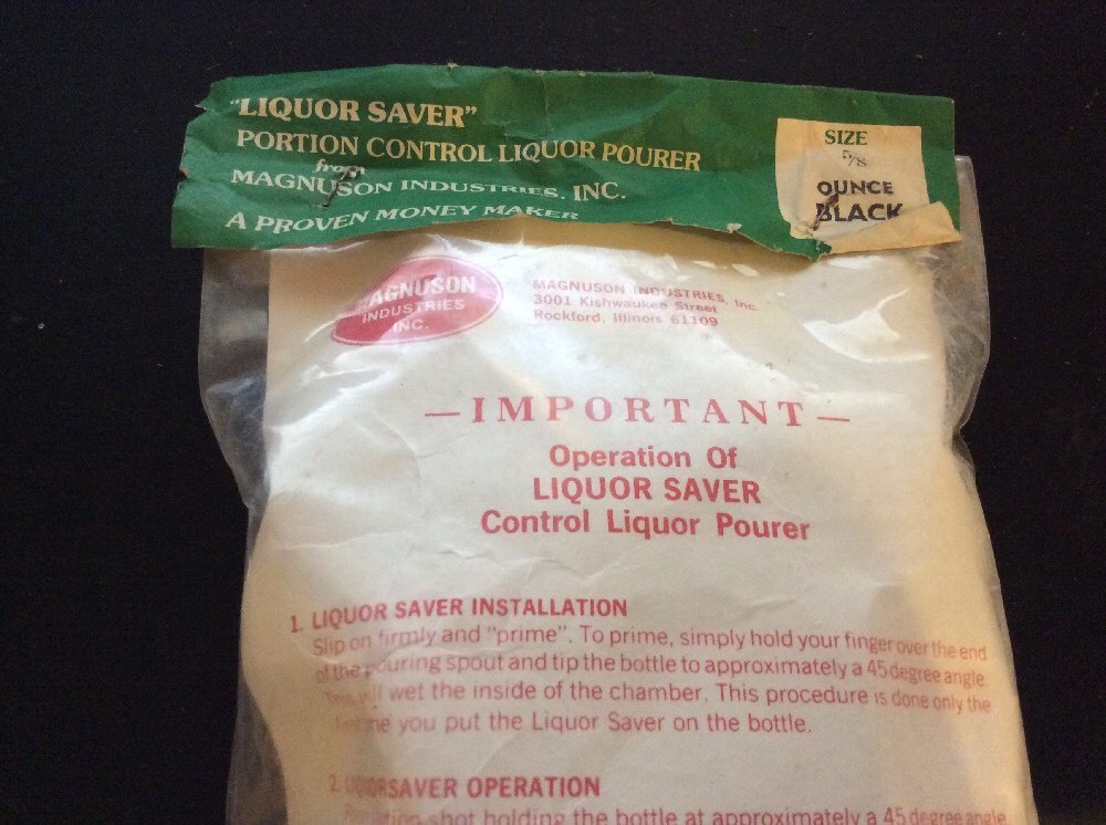 Pour Control Liquor Saver 5/8 oz. Pour 1 dozen